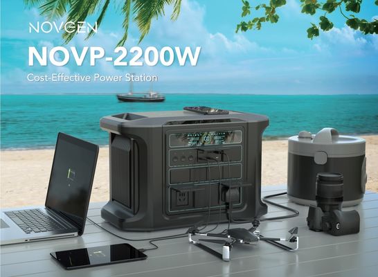 2200W Taşınabilir Balkon Elektrik Santrali Yenilenebilir Enerji Pil Depolama Elektrik Santrali